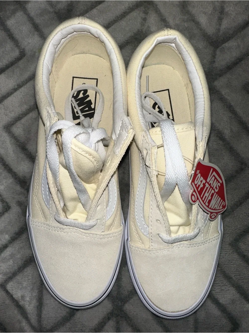 Vans Cream Old Skool Sneakers